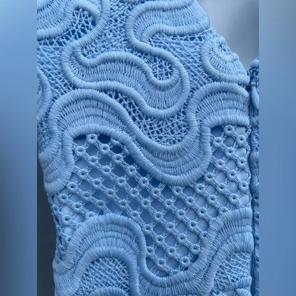 NICHOLAS Lace  Overlay Crochet Strappy Sheath Dress, size 2 - Picture 8 of 11